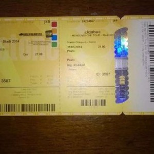 BIGLIETTO LIGABUE - ROMA 31/05/14 - settore PRATO