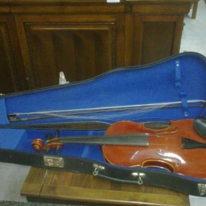 VIOLINO ANTICO CON CUSTODIA E ACCORDATORE