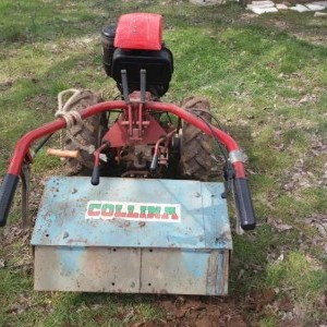 motocoltivatore collina 14cv lombardini + fresa bifresa assolcatore + carrello